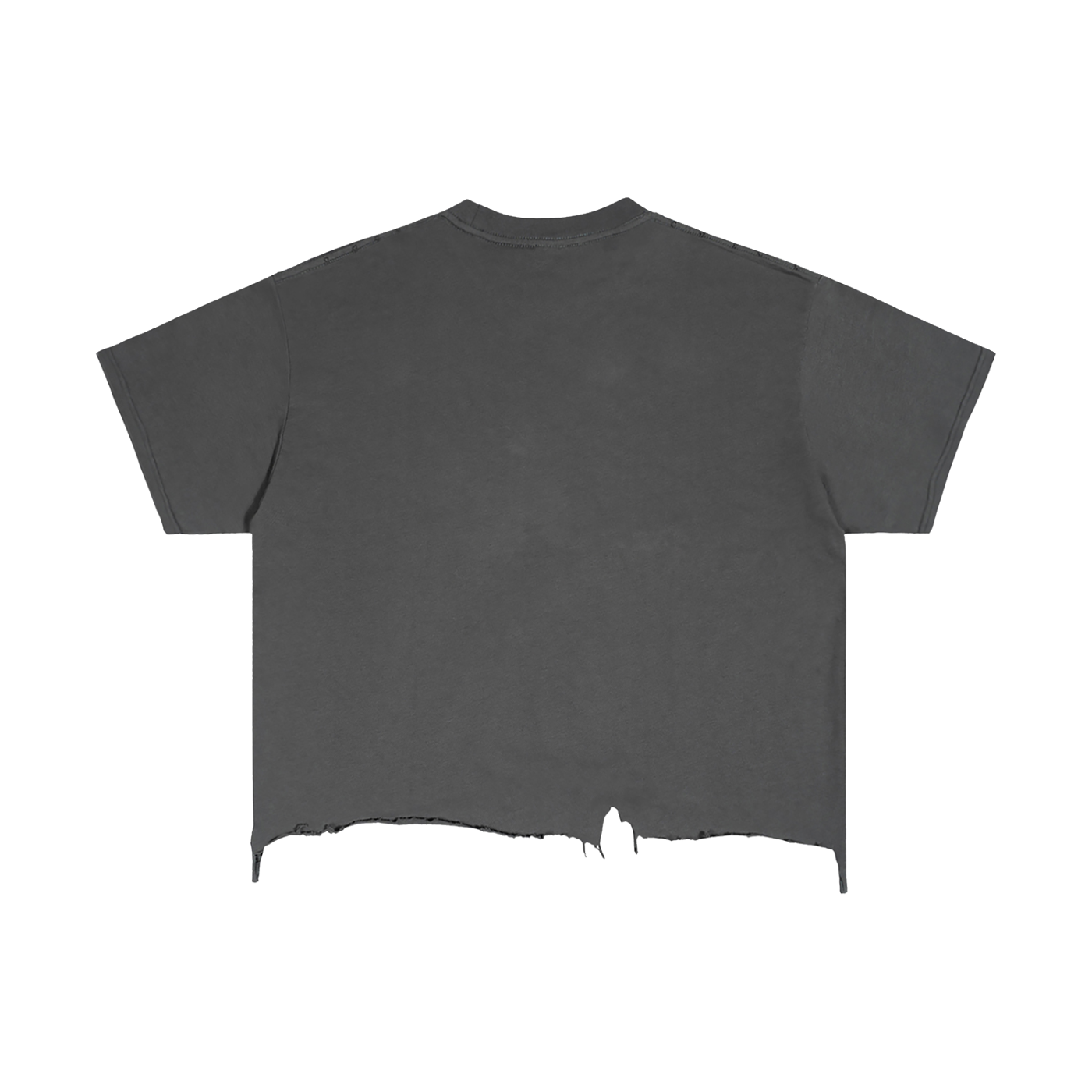 T-shirt ample à ourlet usé, délavage vintage