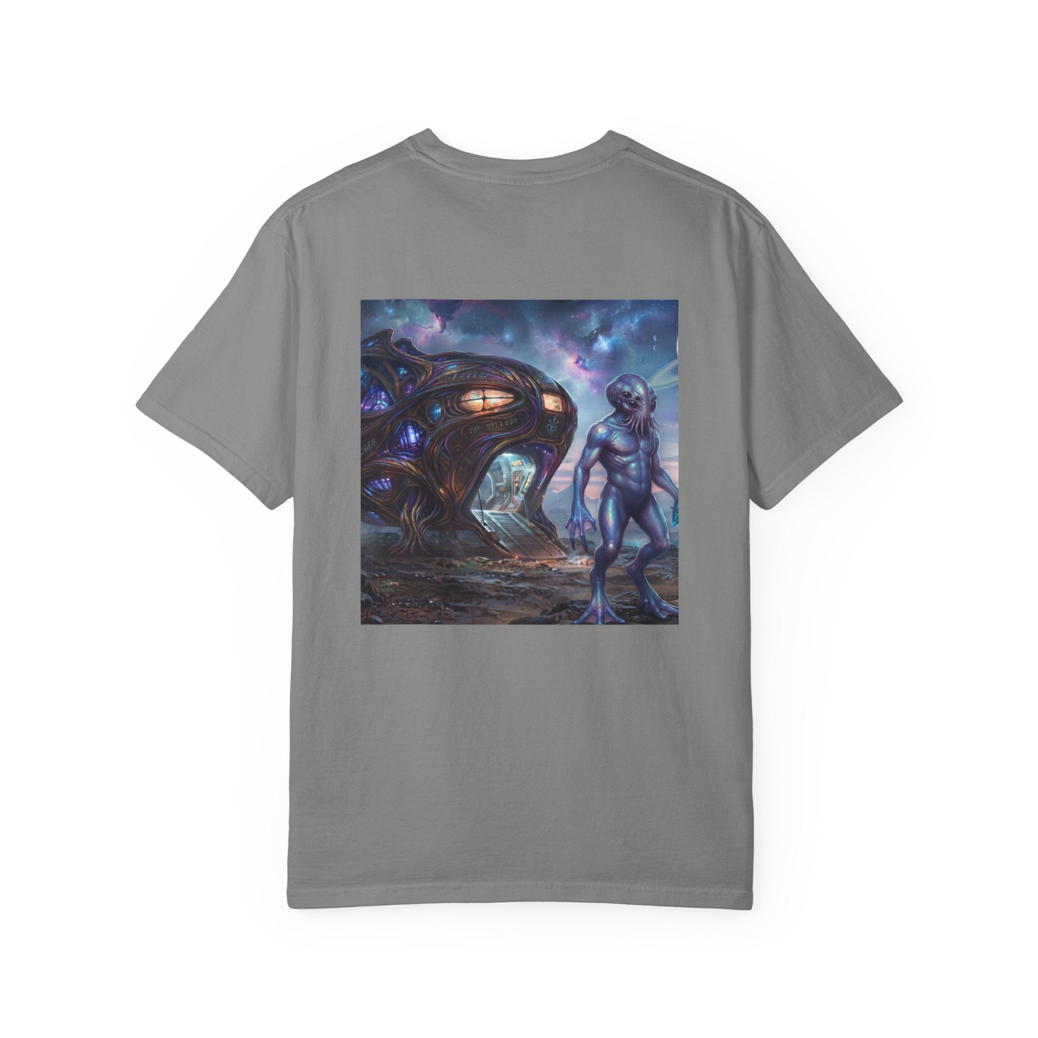 T-shirt Rencontre Extraterrestre — T-shirt Art Cosmique de Science-Fiction