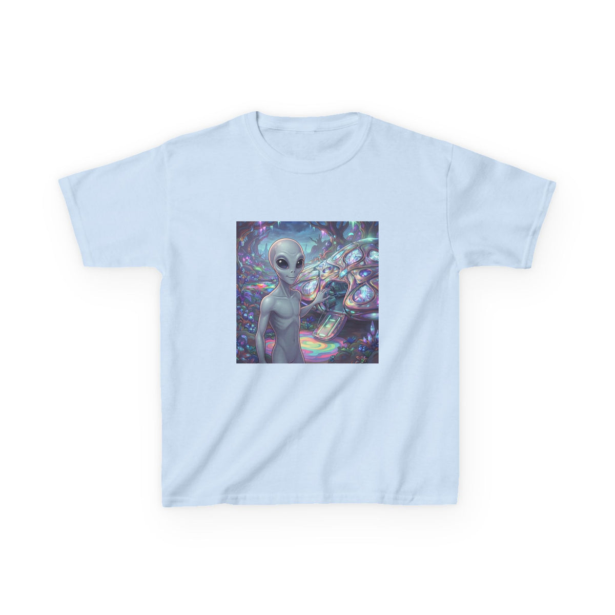 Kids Alien Space Tee — Cute Cosmic Extraterrestrial Graphic Shirt