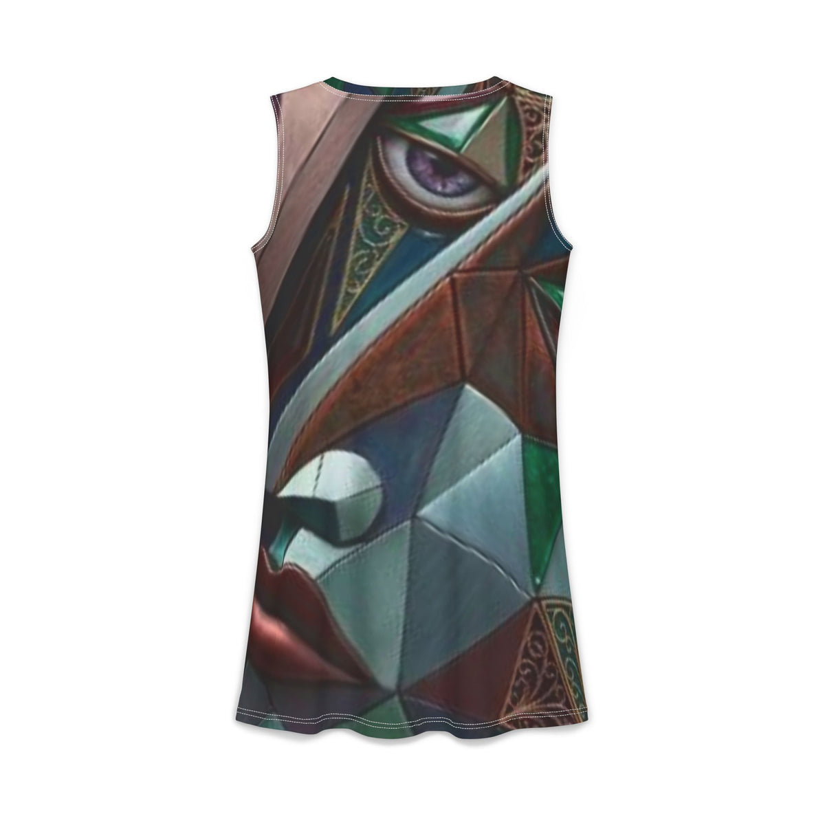 Abstract Geometric Face Dress | Artistic  |  "No More Stolen Sisters" Series #mmiwg
