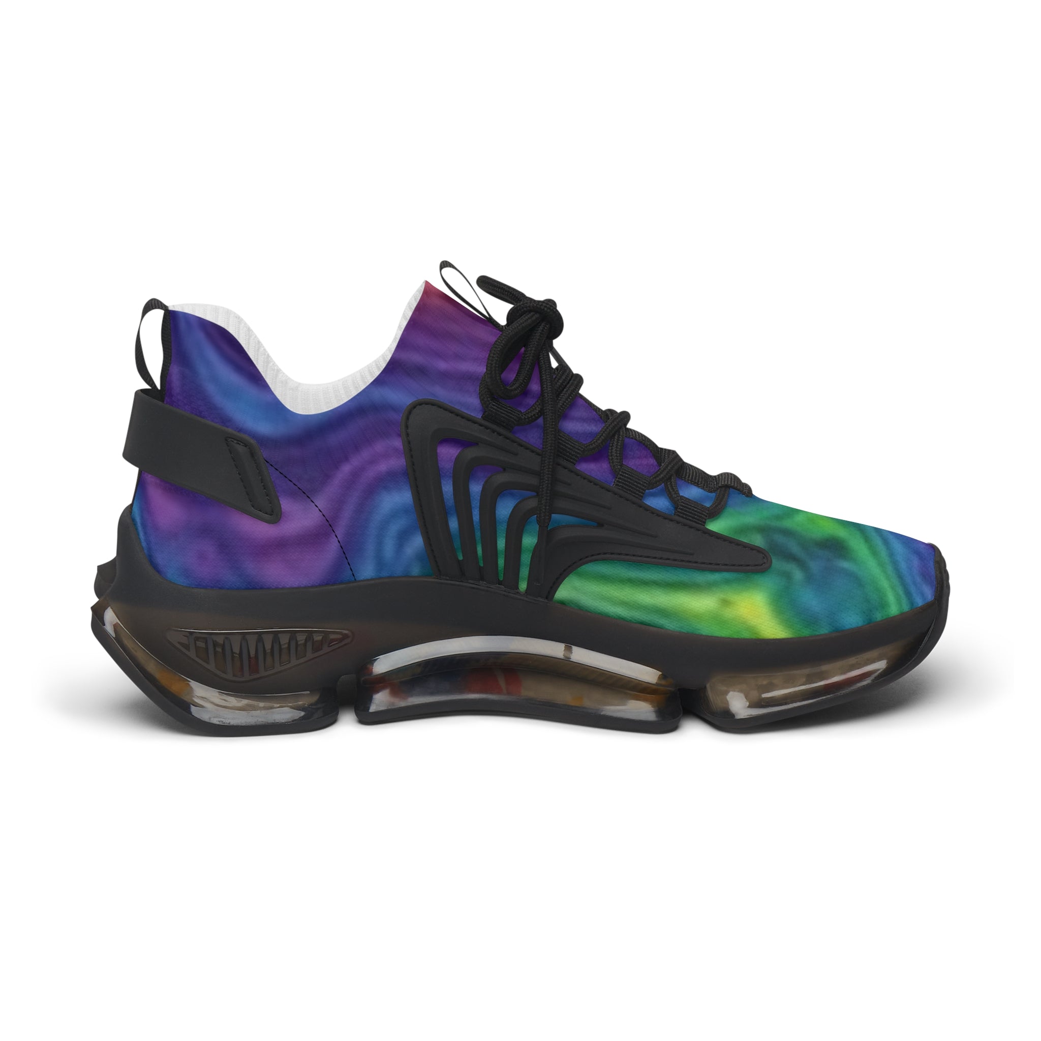 Women's Mesh Sneakers — Colorful Swirl Athletic Shoes