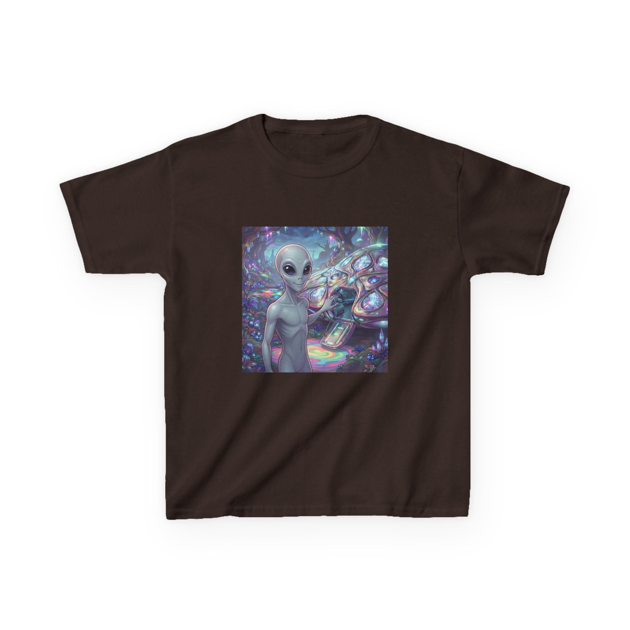 Kids Alien Space Tee — Cute Cosmic Extraterrestrial Graphic Shirt