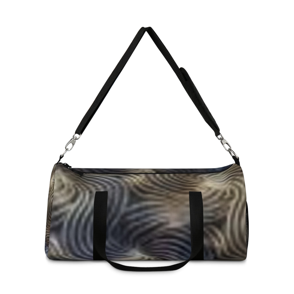 Abstract Swirl Duffel Bag — Watercolor Wave Travel Gym Bag