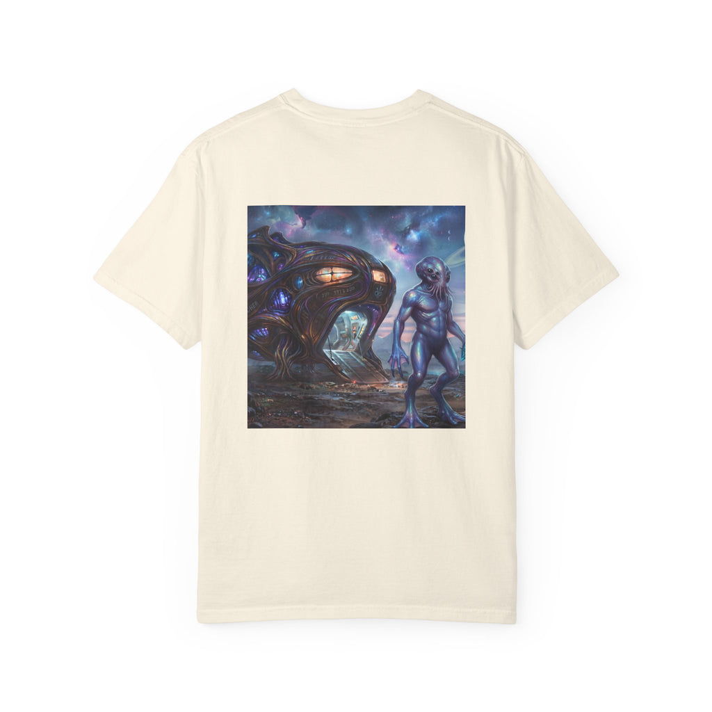 T-shirt Rencontre Extraterrestre — T-shirt Art Cosmique de Science-Fiction