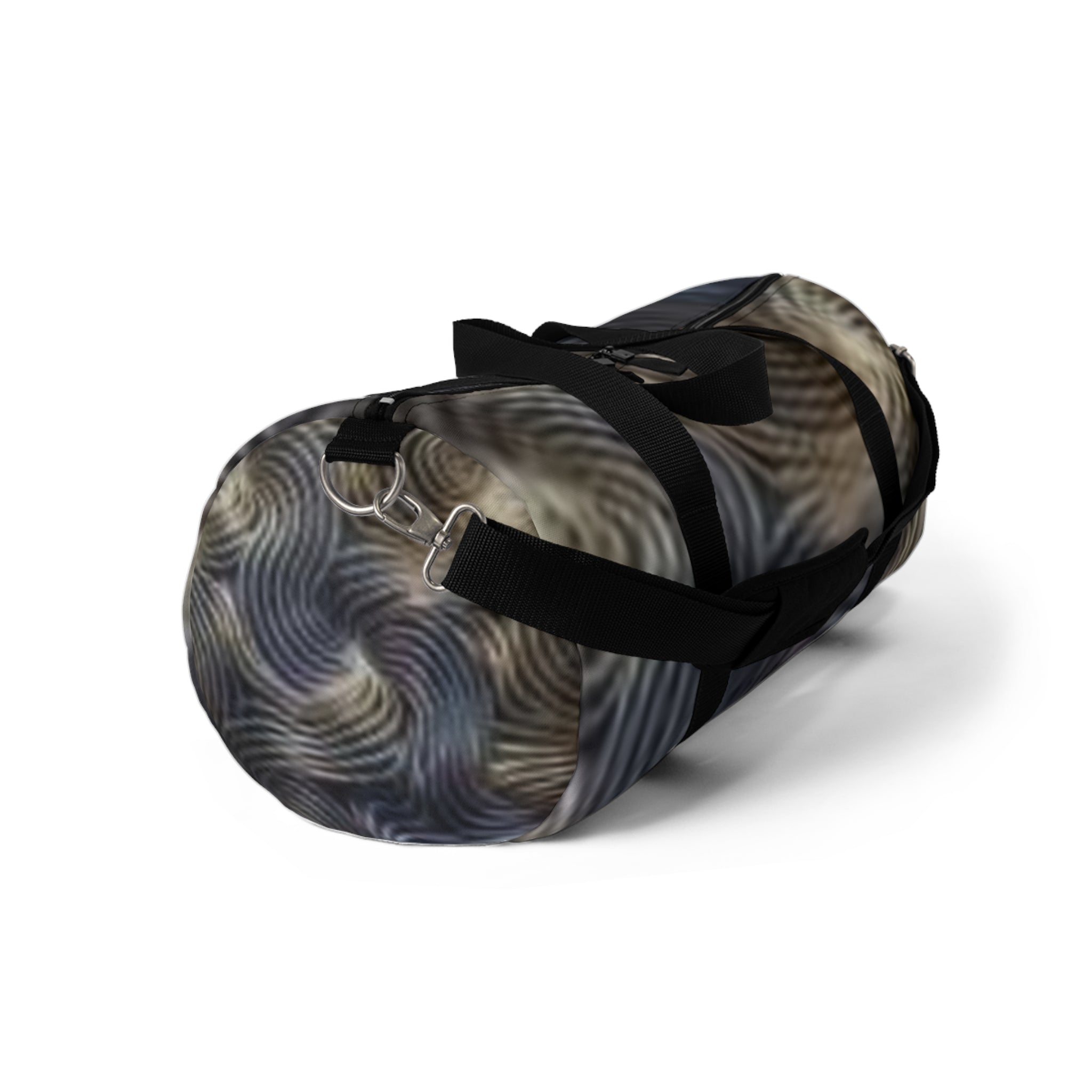 Abstract Swirl Duffel Bag — Watercolor Wave Travel Gym Bag