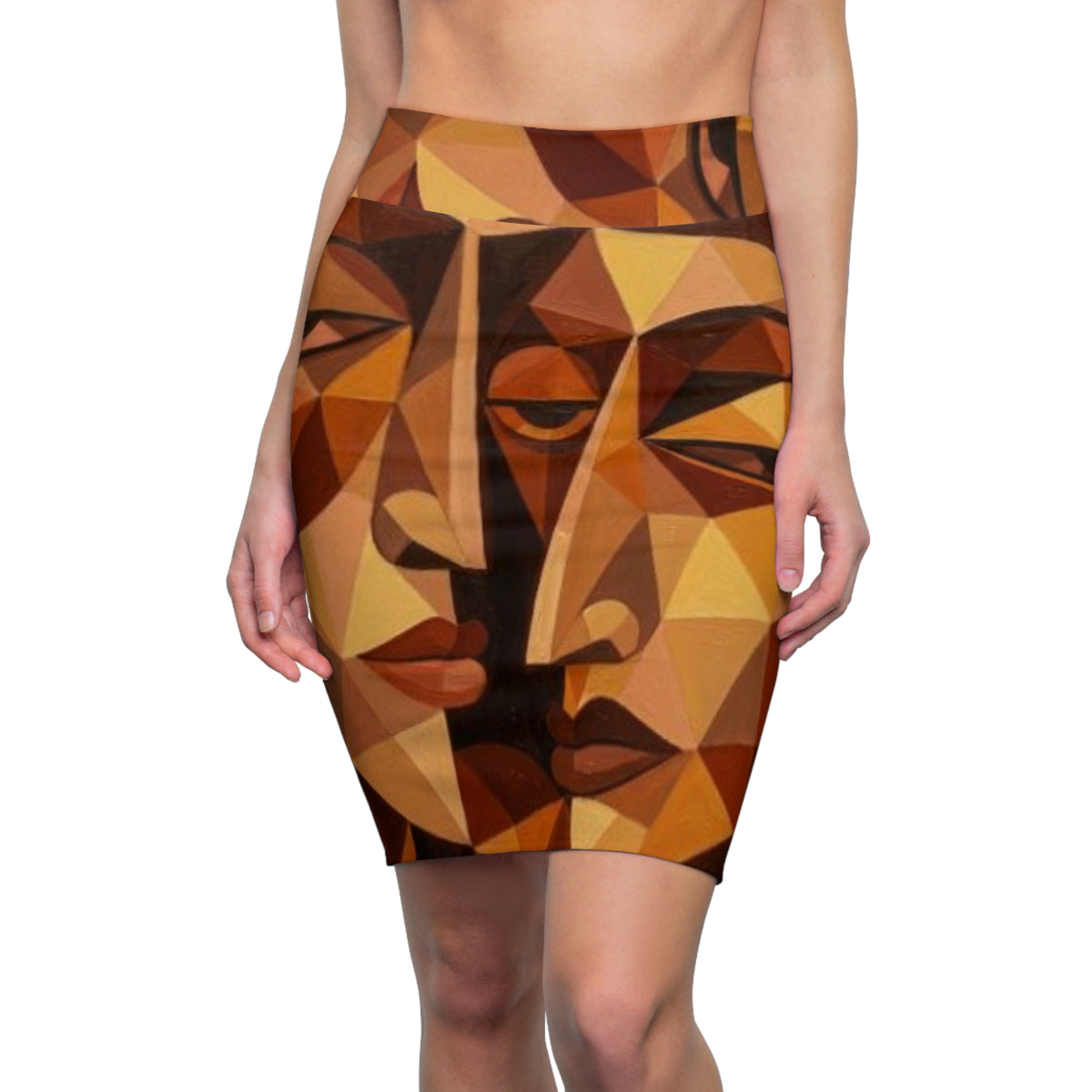 Geometric Pencil Skirt | Abstract | "No More Stolen Sisters" Series #mmiwg