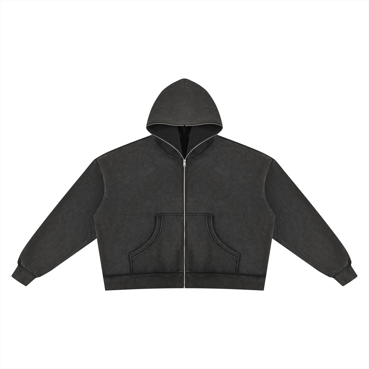 Felpa con cappuccio unisex boxy in pile vintage wash