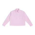 Unisex Boxy Plaid Long Sleeve Shirt