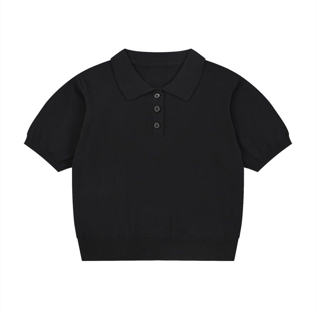 Polo da donna in maglia di cotone