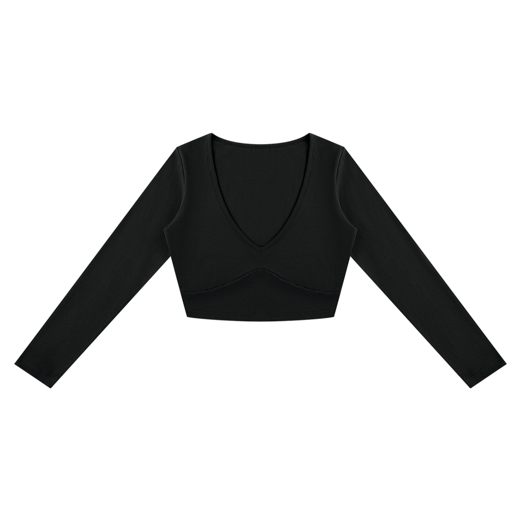 Women's Cropped Long Sleeve T-Shirt