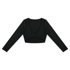 Women's Cropped Long Sleeve T-Shirt