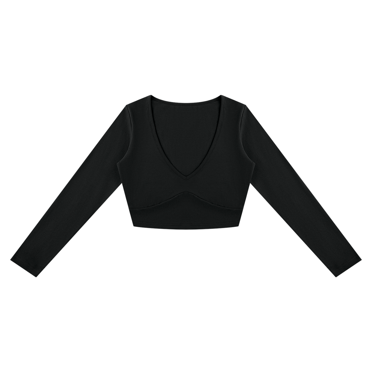 Women's Cropped Long Sleeve T-Shirt