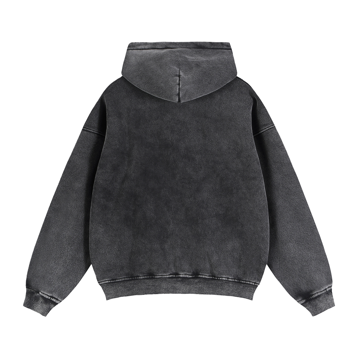 Felpa con cappuccio boxy in pile con zip frontale