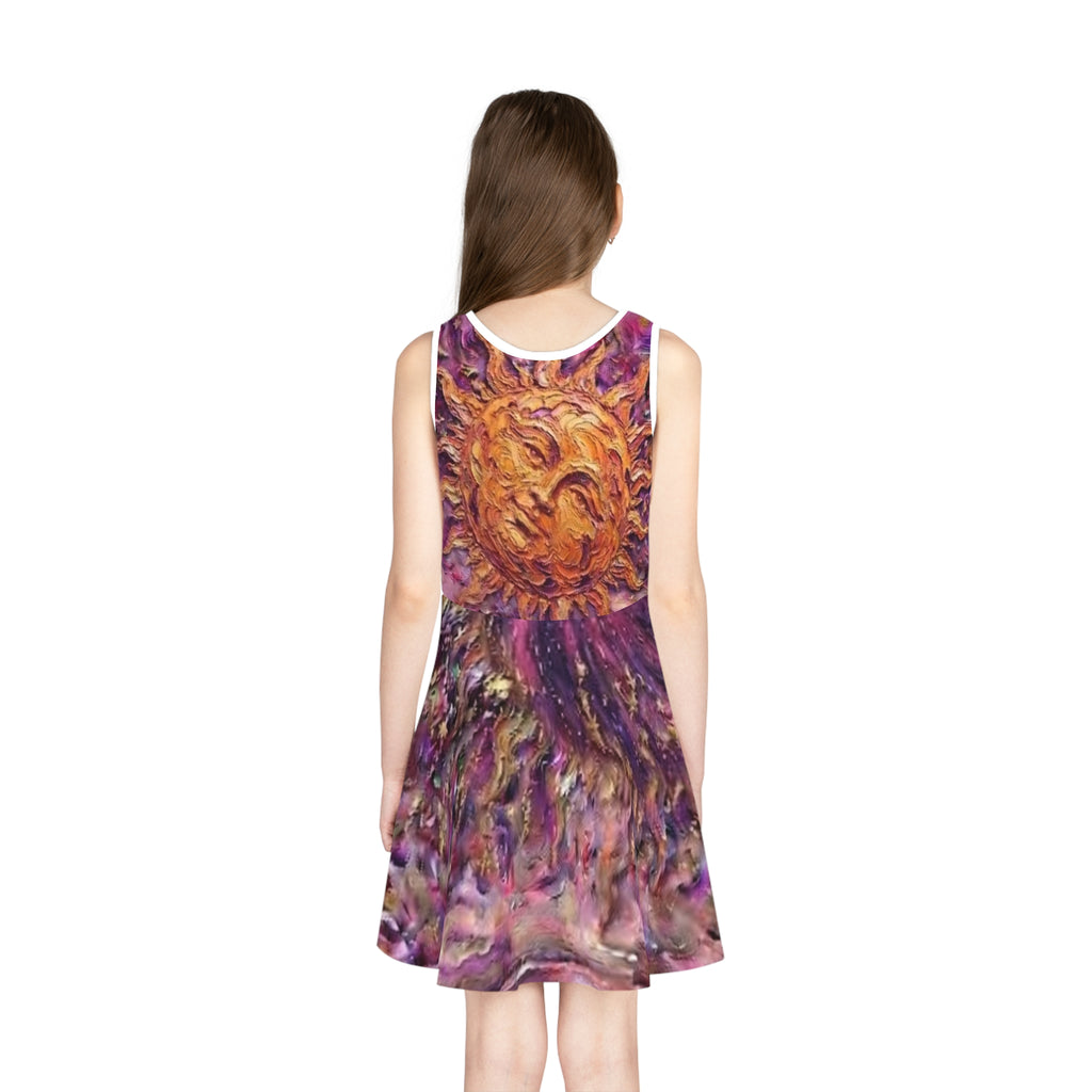 Girls' Sundress – Sun Stars School Dress "No More Stolen Sisters!" #mmiwg Collection