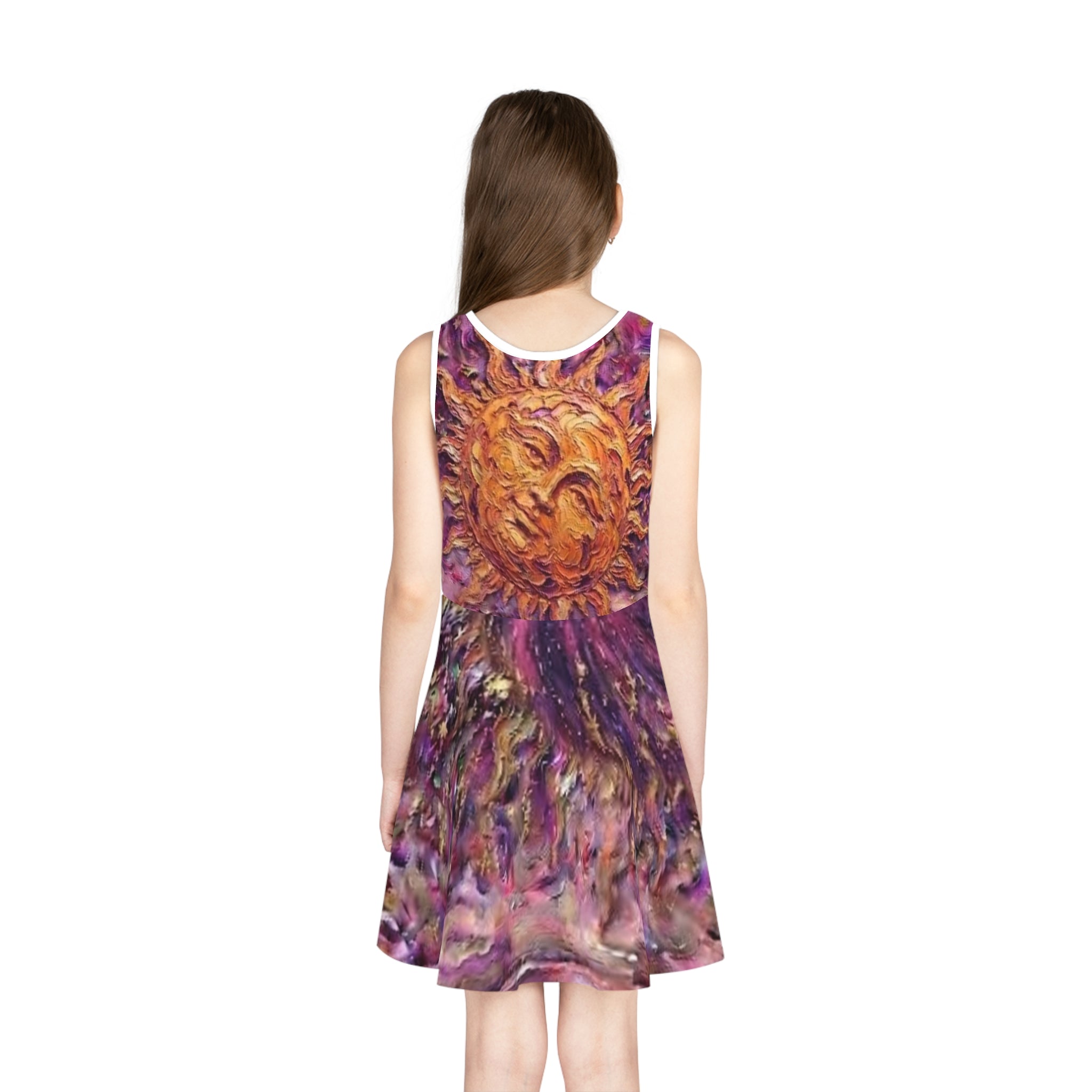Girls' Sundress – Sun Stars School Dress "No More Stolen Sisters!" #mmiwg Collection
