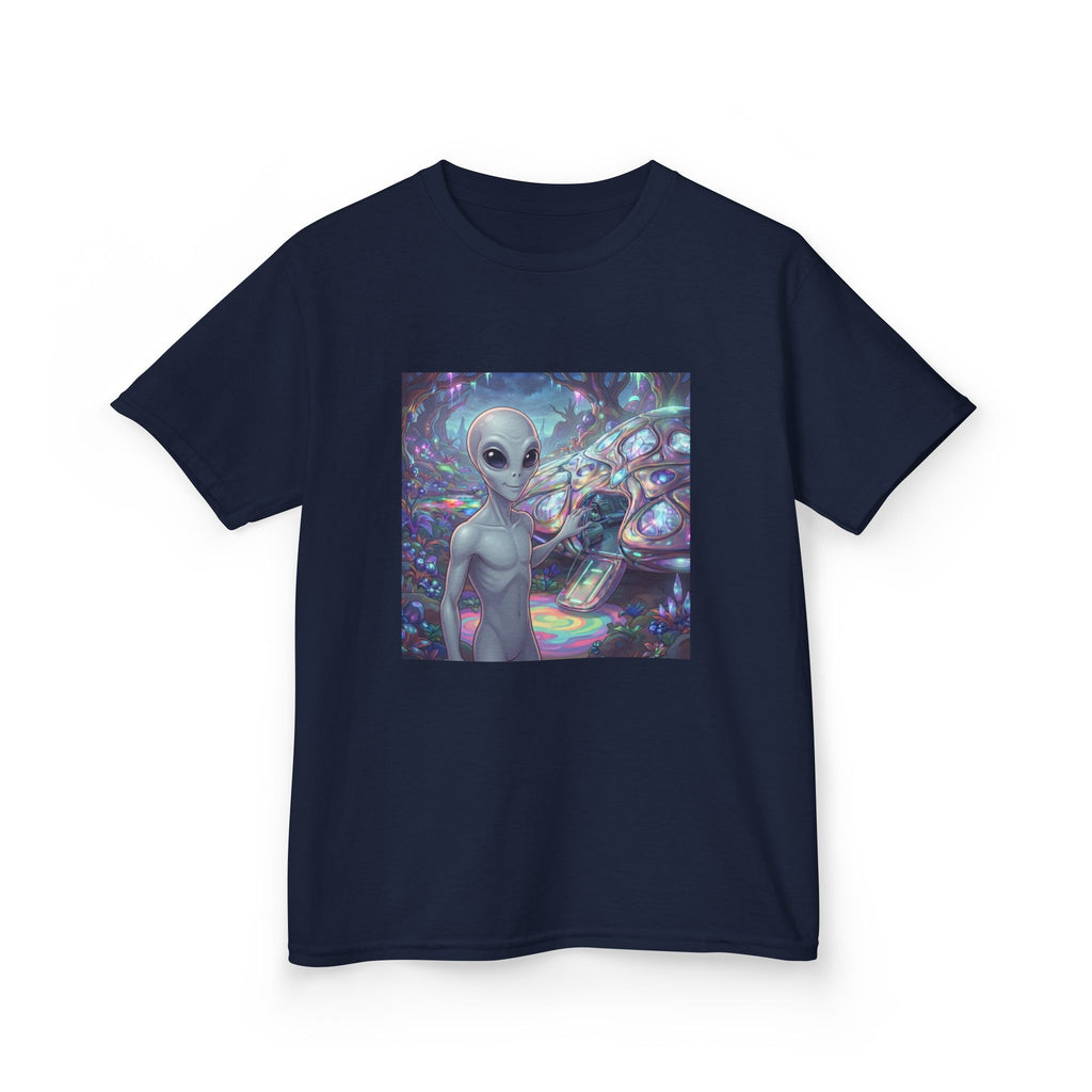 Kids Alien Space Tee — Cute Cosmic Extraterrestrial Graphic Shirt