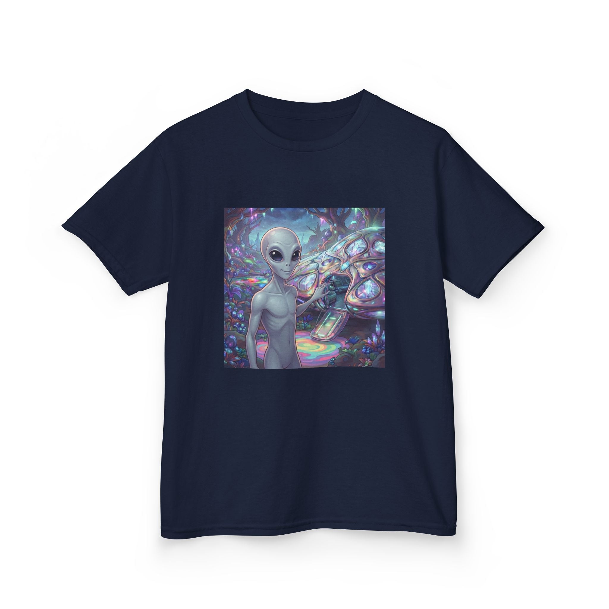 Kids Alien Space Tee — Cute Cosmic Extraterrestrial Graphic Shirt