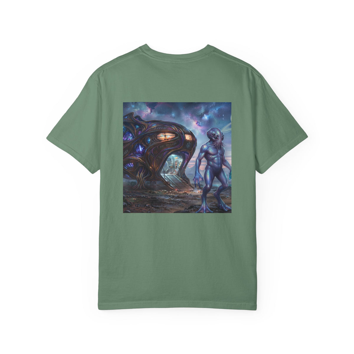 Alien Encounter T-Shirt — Cosmic Sci‑Fi Art Tee