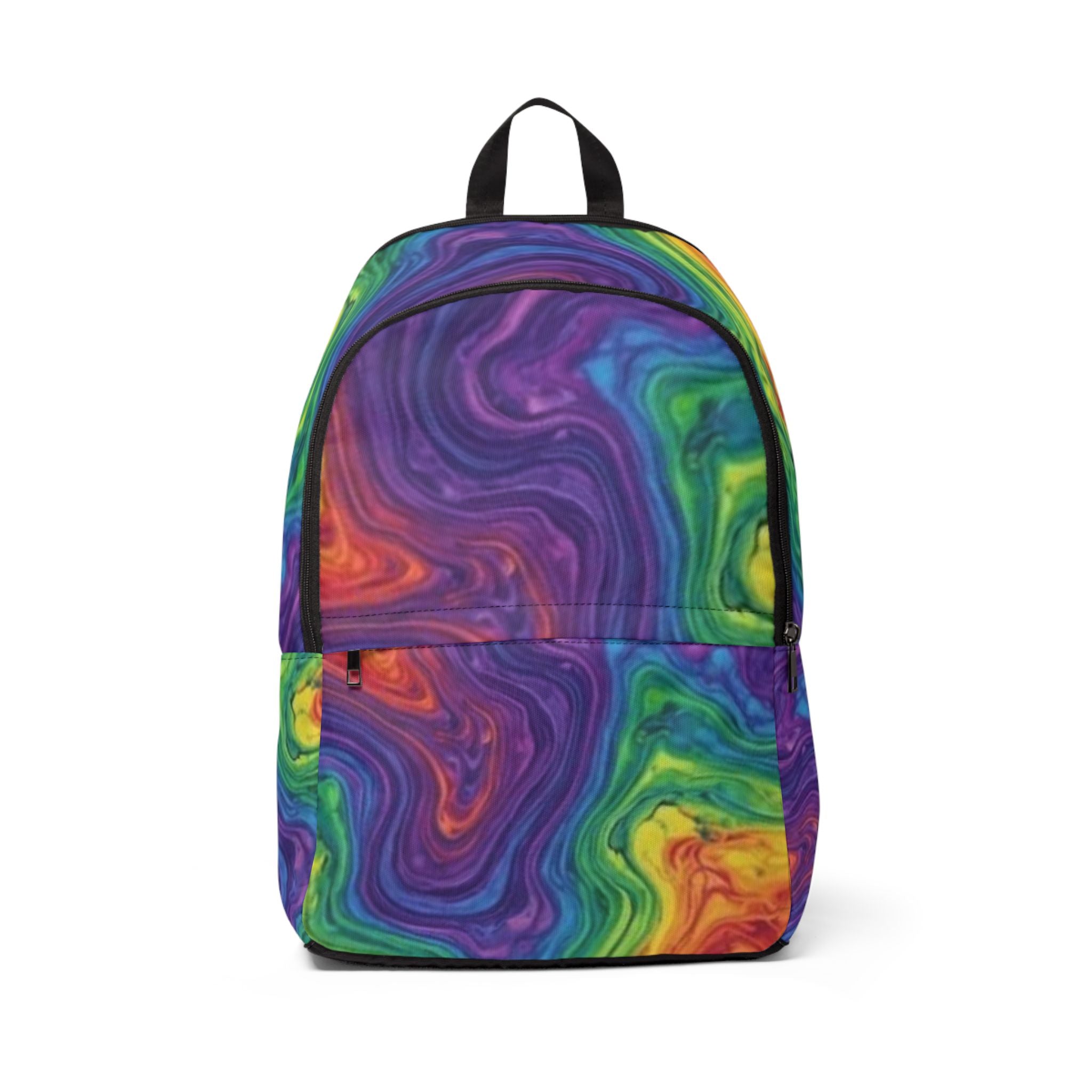 Psychedelic Rainbow Swirl Backpack