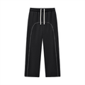 Pantaloni della tuta in pile con cuciture a contrasto