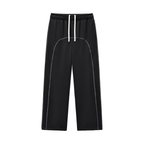 Pantaloni della tuta in pile con cuciture a contrasto