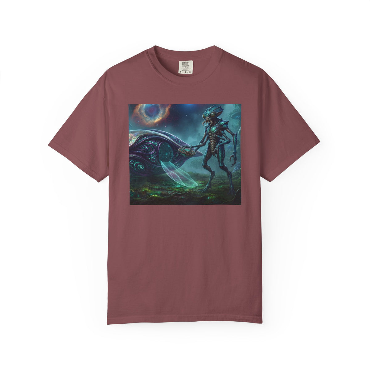 Alien Encounter T-Shirt — Cosmic Sci‑Fi Art Tee
