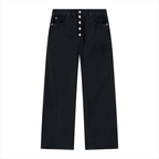 Jeans da uomo a gamba larga con lavaggio vintage