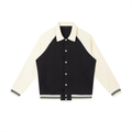 Giubbotto da baseball con maniche raglan a contrasto