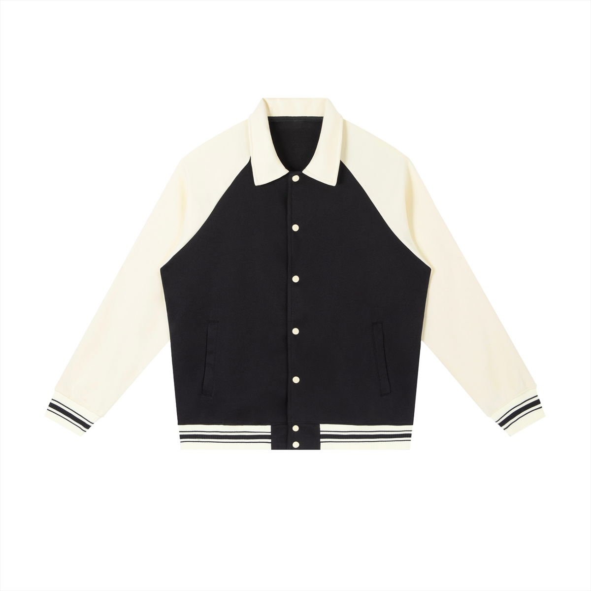 Giubbotto da baseball con maniche raglan a contrasto