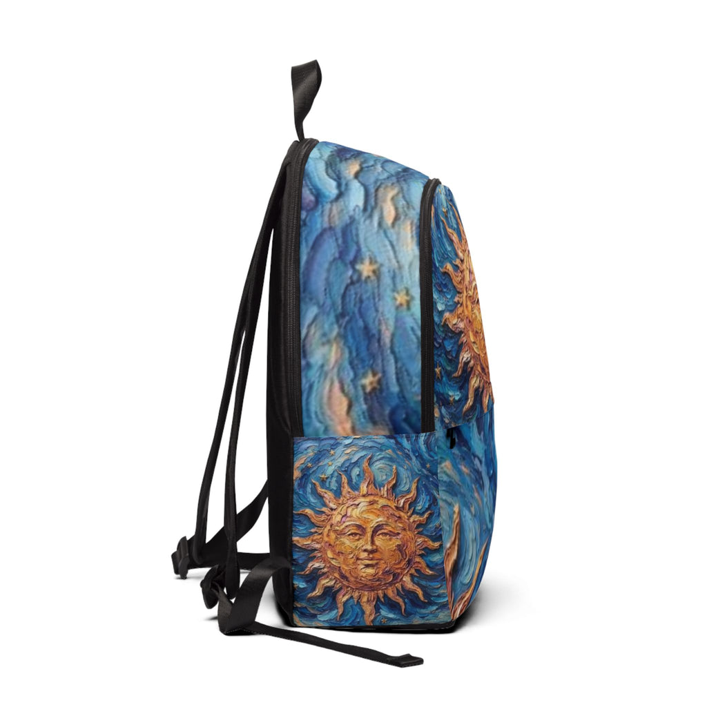 Sac à dos artistique Soleil et Volutes — Cartable - Sac à dos Céleste - Bagage cabine
