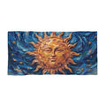 Sun and Stars Beach Towel — Vibrant Celestial Sun Design