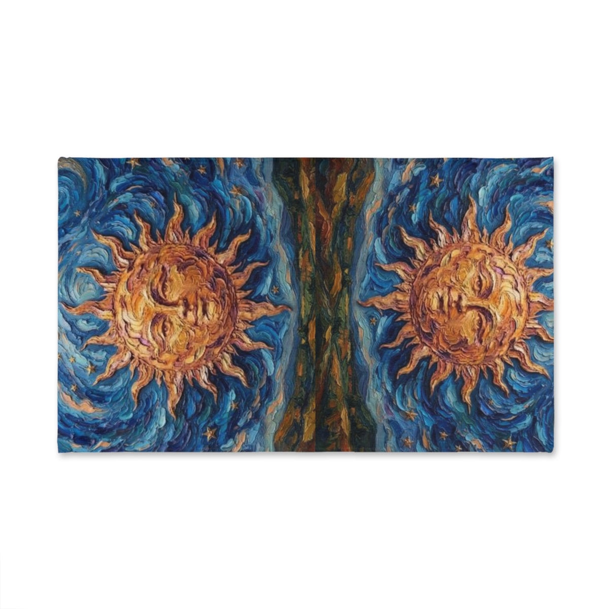 Sun and Reflection Hand Towel — Bohemian Celestial Kitchen/Beach Towel