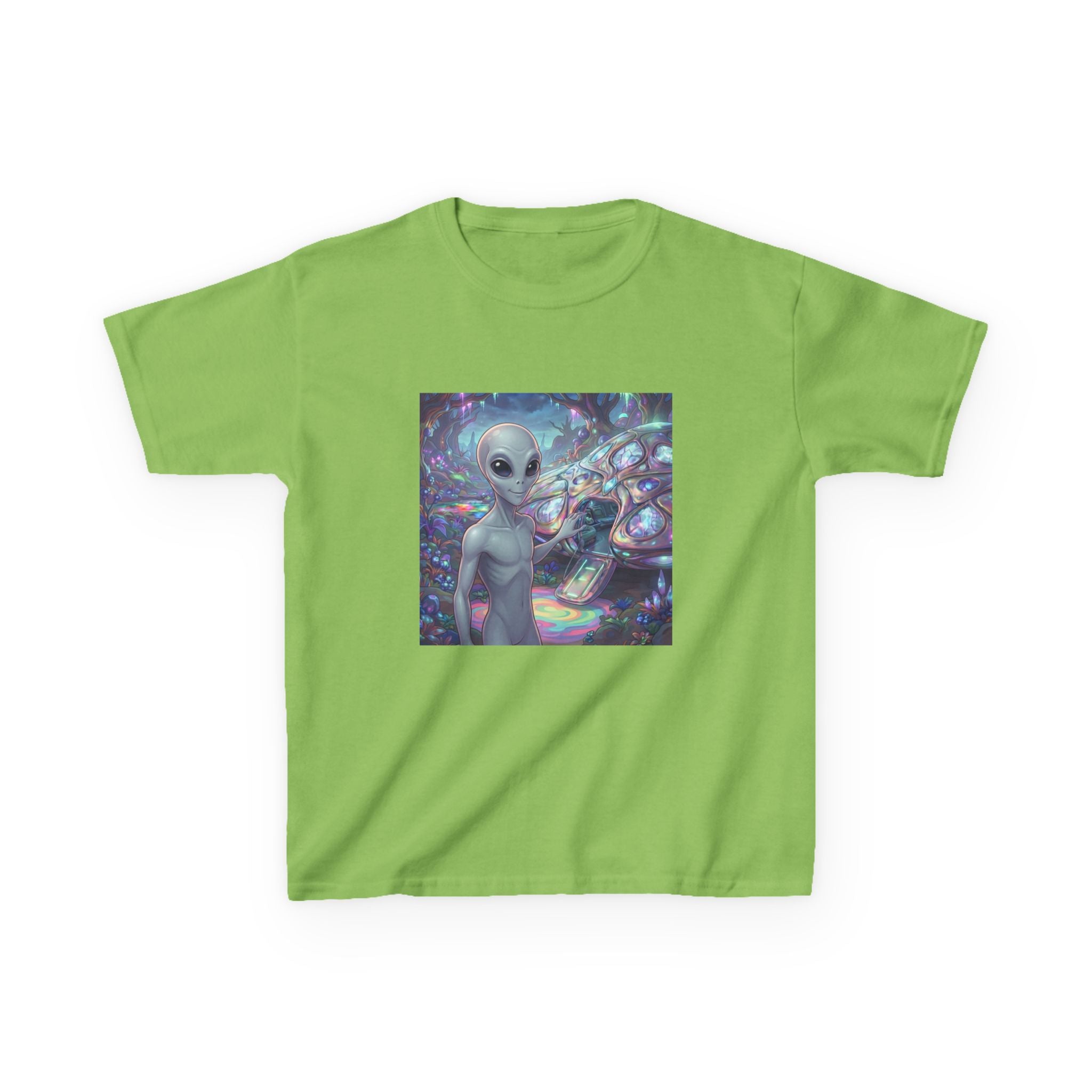 Kids Alien Space Tee — Cute Cosmic Extraterrestrial Graphic Shirt