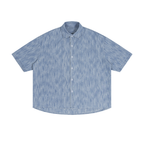 Unisex Boxy Vintage Wash Denim Shirt