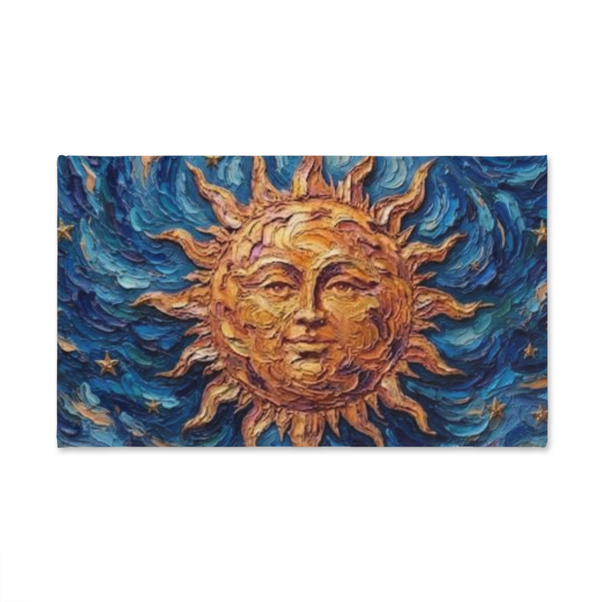 Sunrise Sunface Hand Towel — Boho Celestial Kitchen & Bath Towel