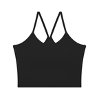 T-shirt da yoga a strati in 2 pezzi da donna