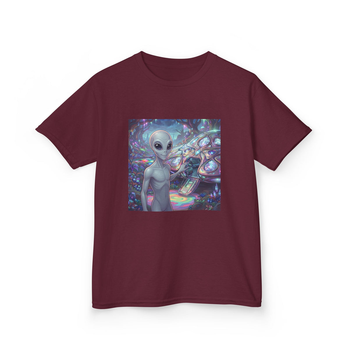 Kids Alien Space Tee — Cute Cosmic Extraterrestrial Graphic Shirt