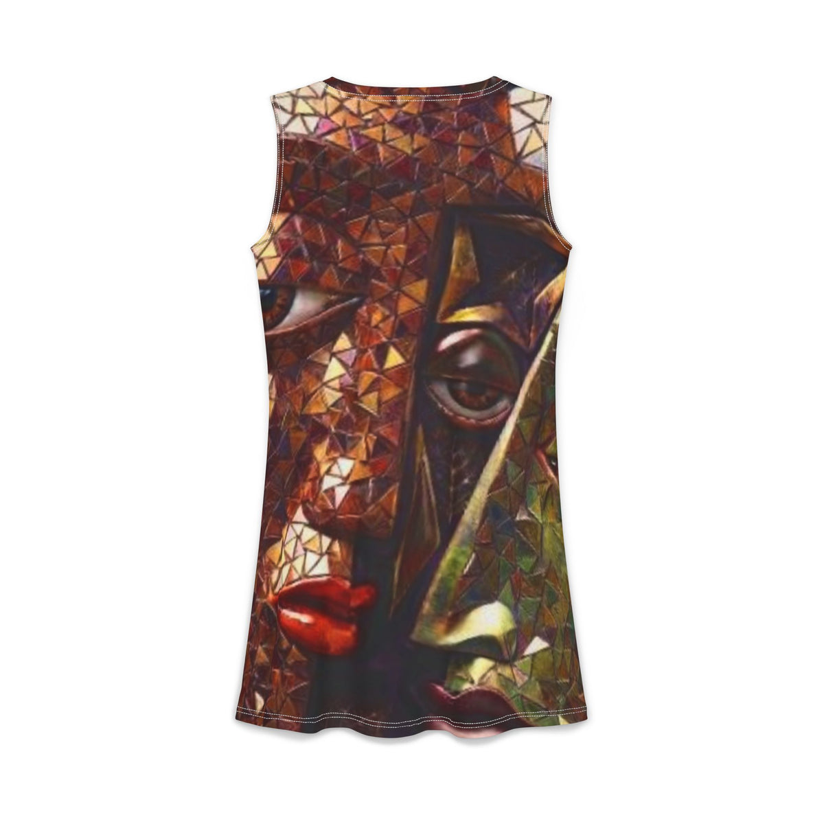 Abstract Mosaic Women's Dress —  "No More Stolen Sisters!" #mmiwg Collection