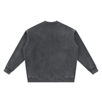 Vintage Washed Fleece Baseball Jacket