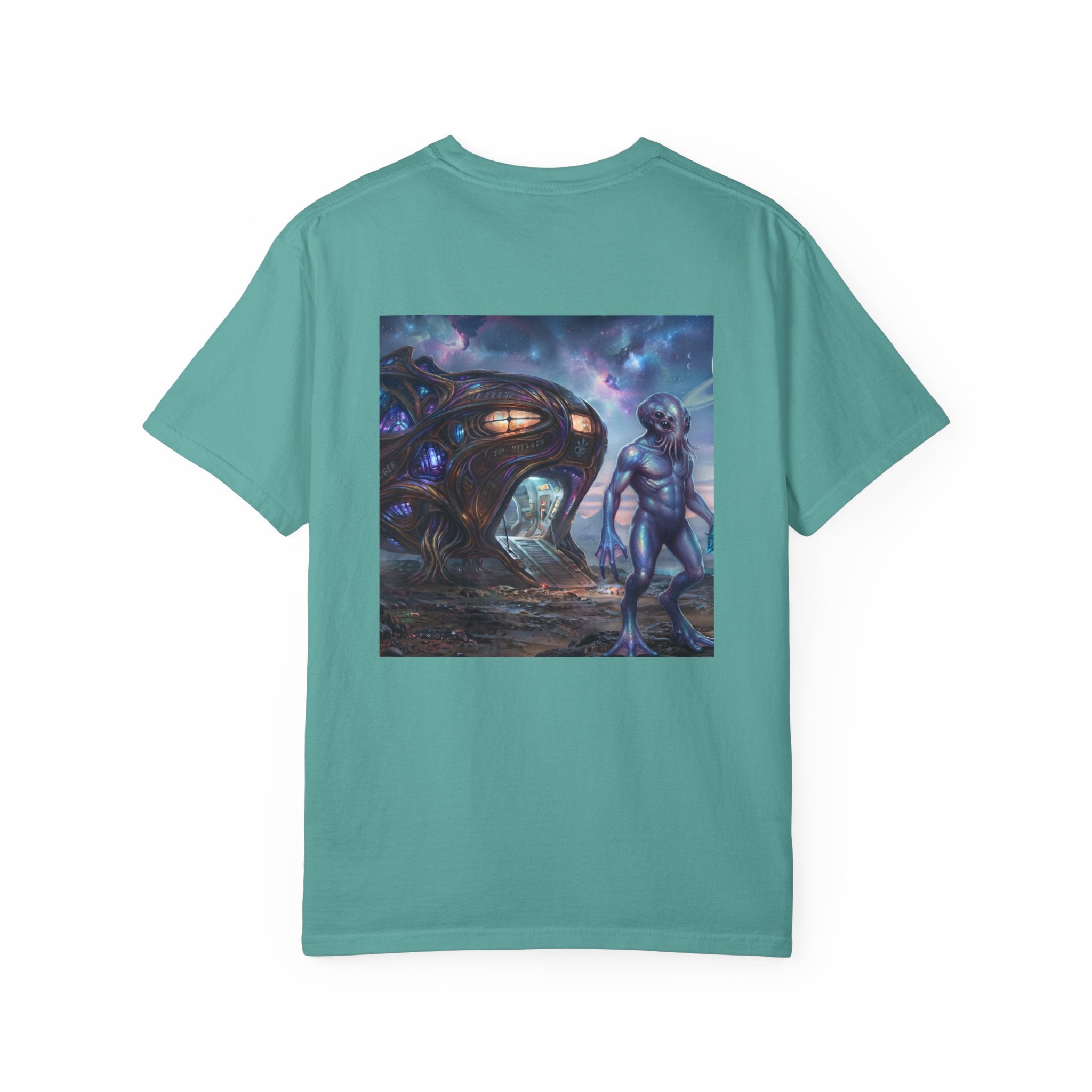 T-shirt Rencontre Extraterrestre — T-shirt Art Cosmique de Science-Fiction