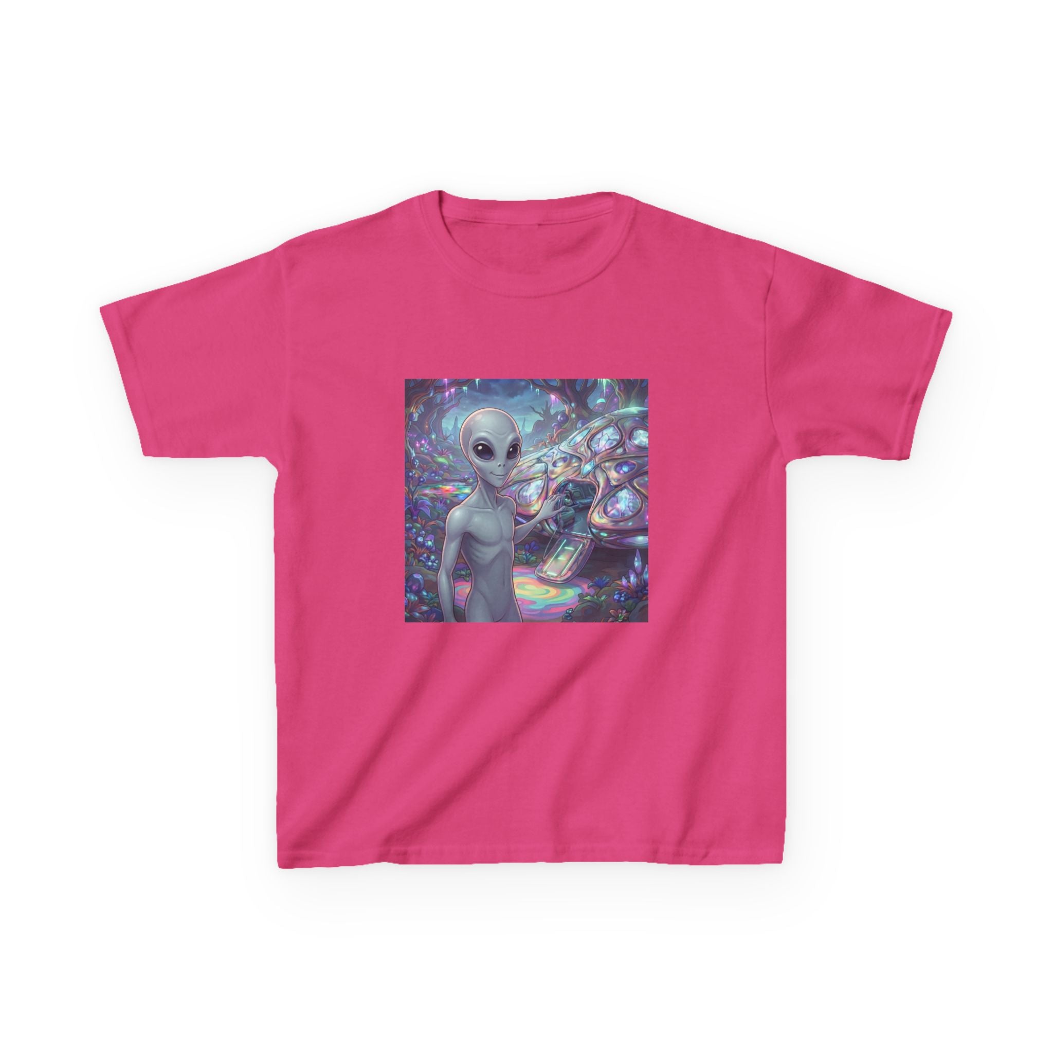 Kids Alien Space Tee — Cute Cosmic Extraterrestrial Graphic Shirt