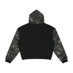 Unisex Colorblock Camo Full Zip Boxy Hoodie
