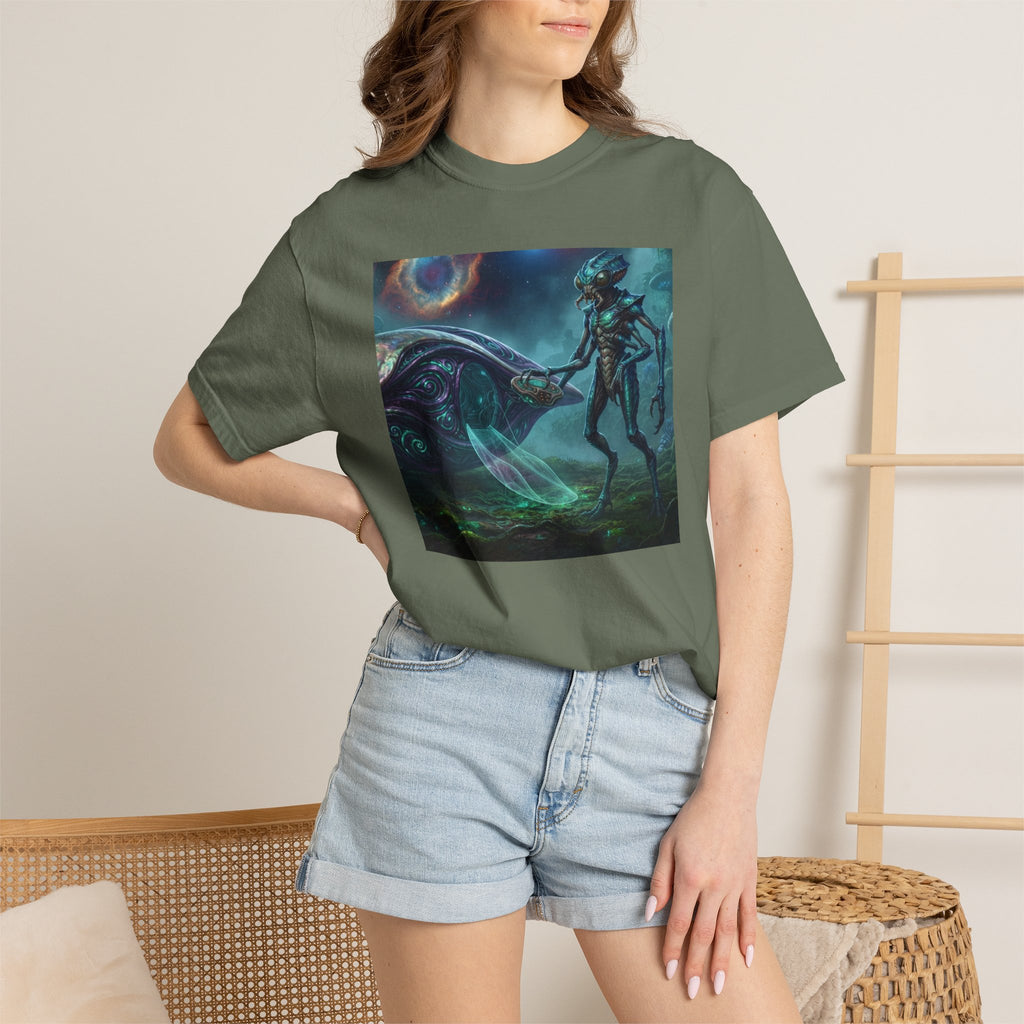 T-shirt Rencontre Extraterrestre — T-shirt Art Cosmique de Science-Fiction