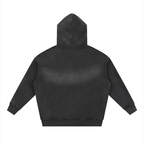 Felpa con cappuccio in pile a taglio squadrato con cerniera bidirezionale Sunfade