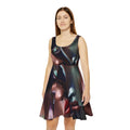 Abstract Mosaic Face dress | Long Sleeve Dance Dress  |  "No More Stolen Sisters" collection #mmiwg