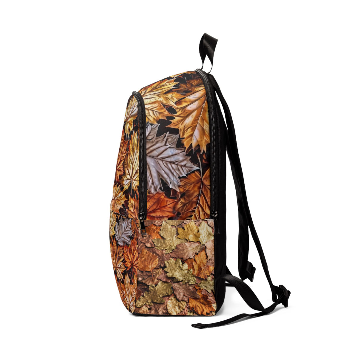 Autumn Leaves Backpack — Fall Foliage Canvas Daypack