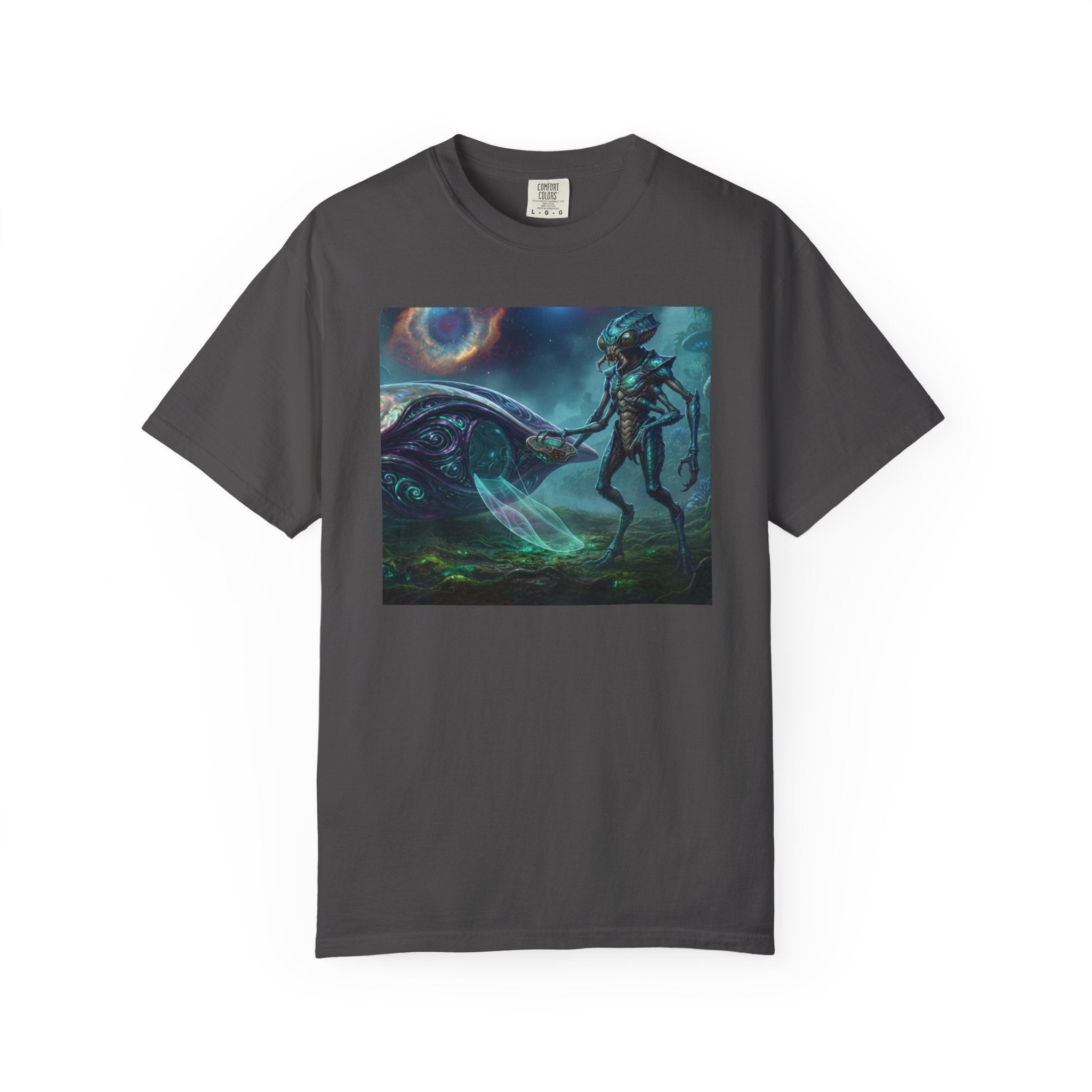 Alien Encounter T-Shirt — Cosmic Sci‑Fi Art Tee