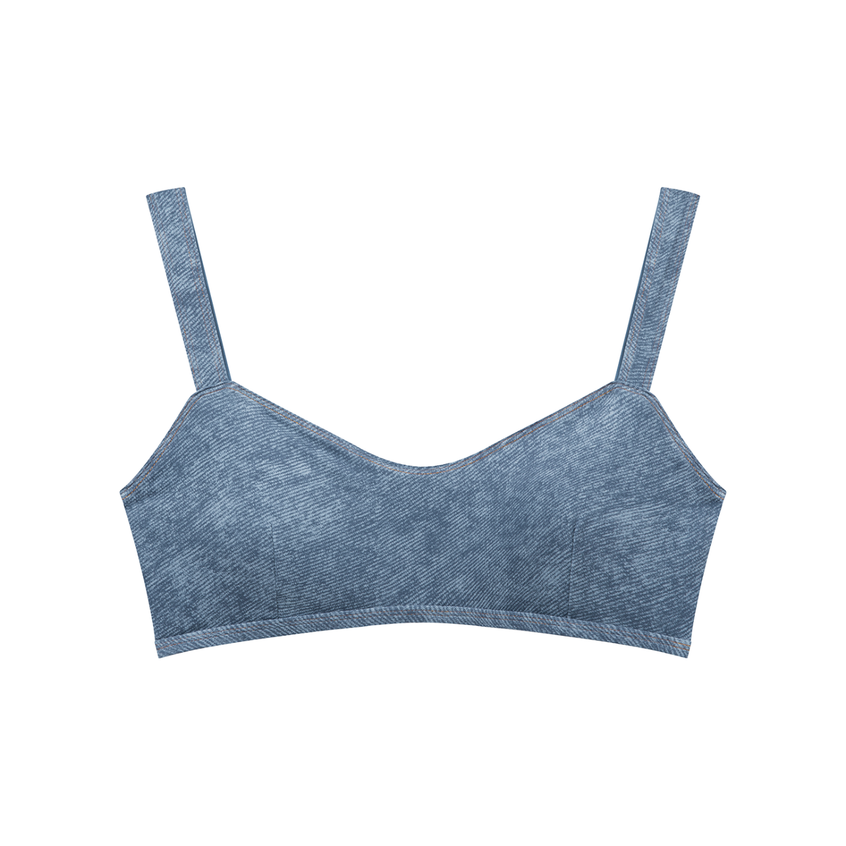 Women's Faux Denim Sports Bra