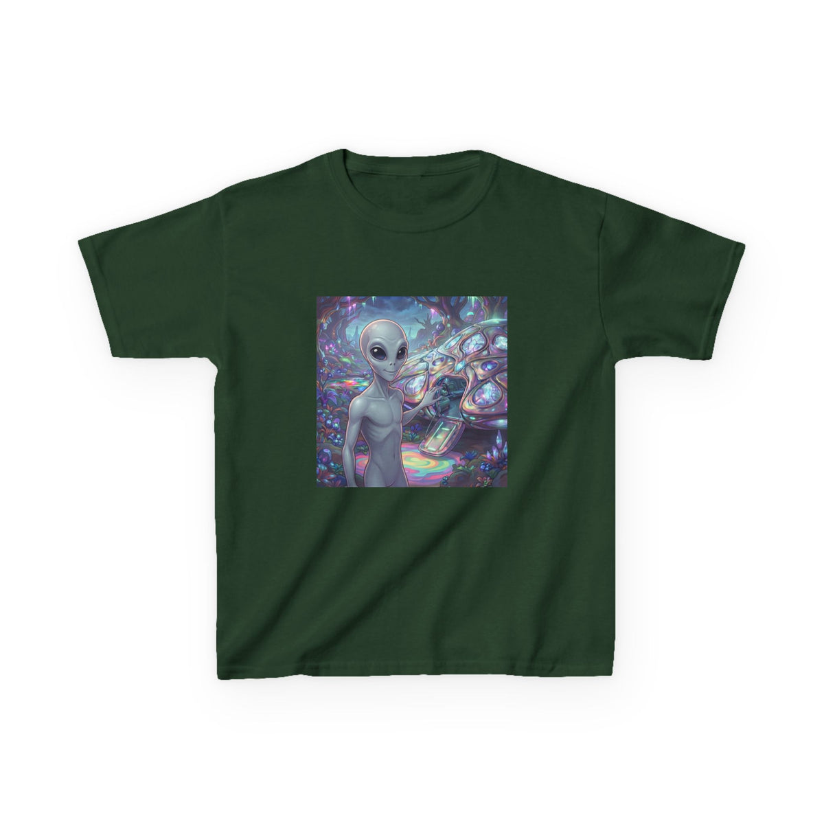 Kids Alien Space Tee — Cute Cosmic Extraterrestrial Graphic Shirt