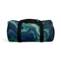 Teal Swirl Duffel Bag – Ocean Abstract Travel Gym Bag